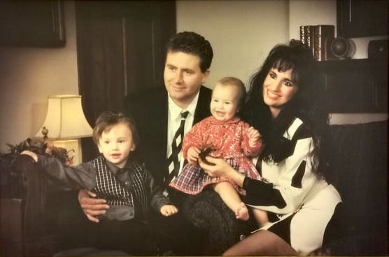 John Silcock and his family